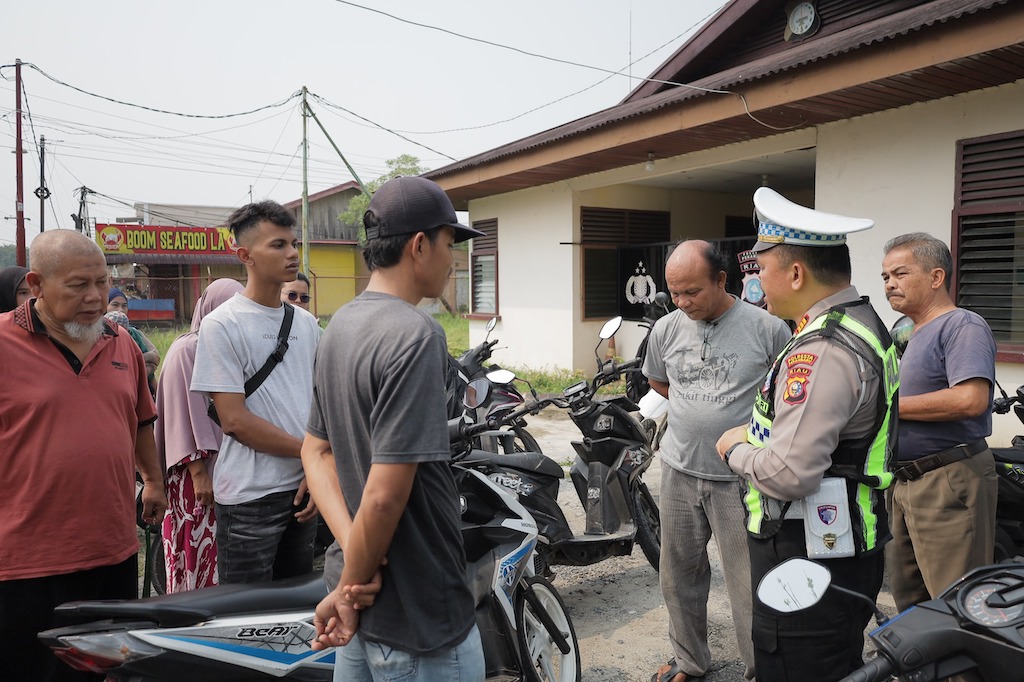 Pelanggaran Tak Pakai Helm di Pekanbaru Melonjak, Polisi Beri Teguran Simpatik