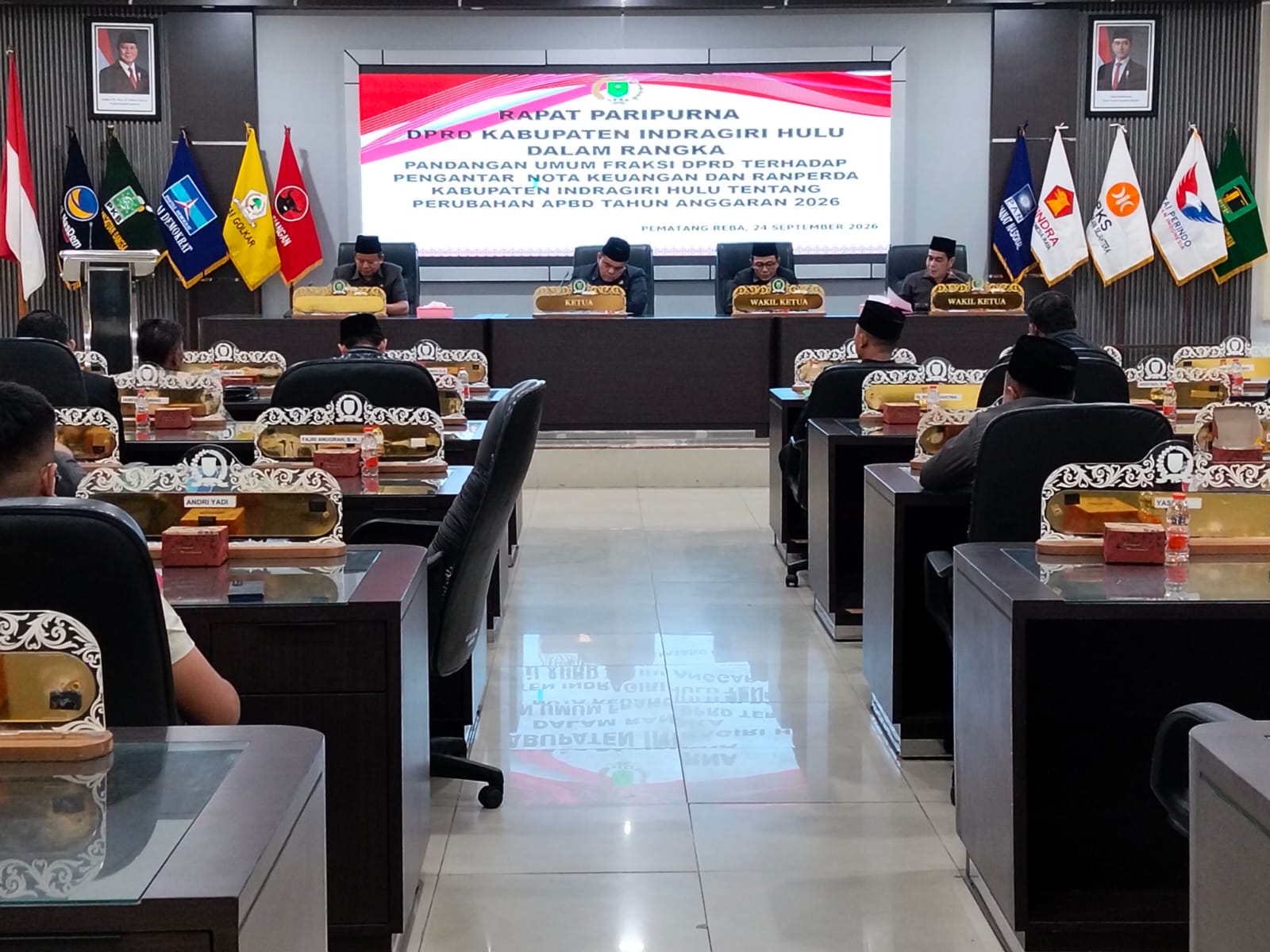Paripurna APBD Perubahan Inhu Sempat Molor, Fraksi Golkar Abstain