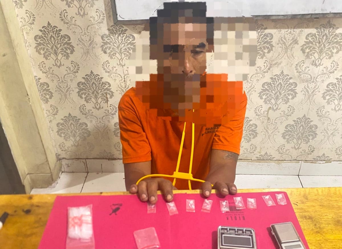 Polisi Menyamar, Kurir Sabu di Minas Barat Siak Dibekuk