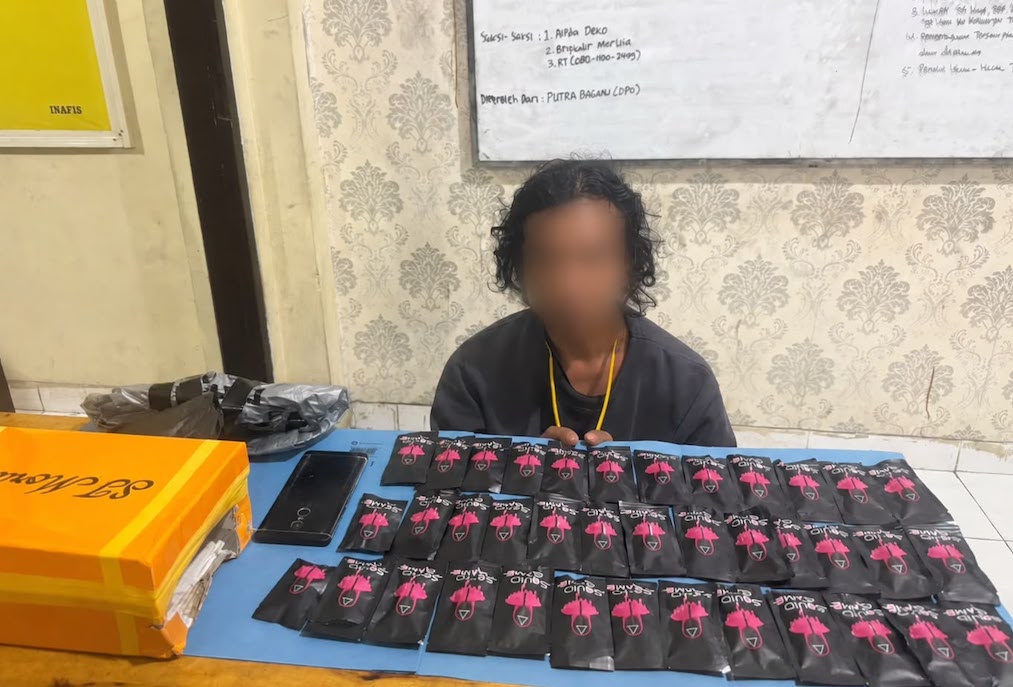 Polres Siak Bekuk Kurir Etomidate di Perawang, 38 Paket Disita