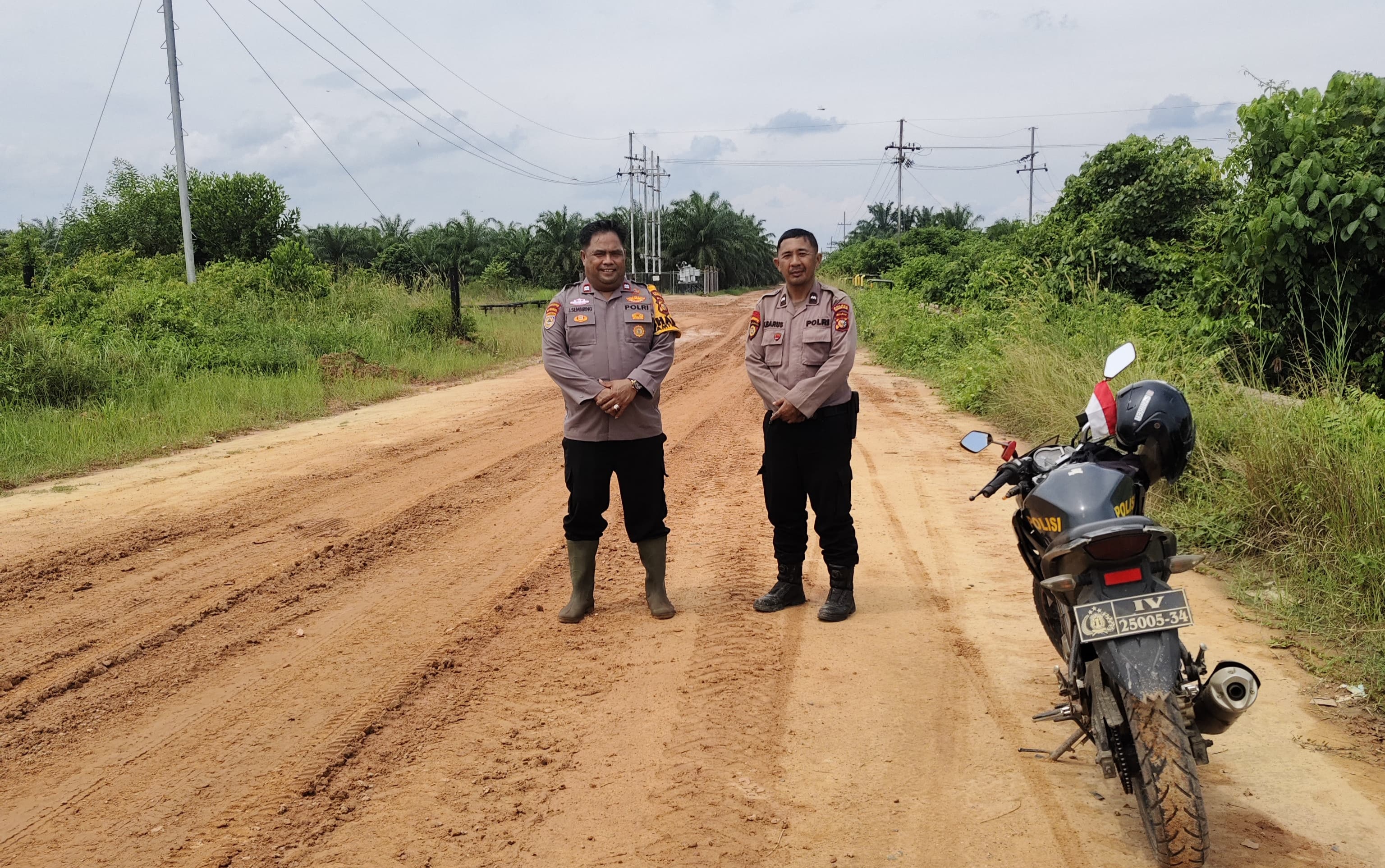Polsek Bangko Pusako Intensifkan Patroli Cegah Konflik Sosial di Pematang Ibul Rohil 
