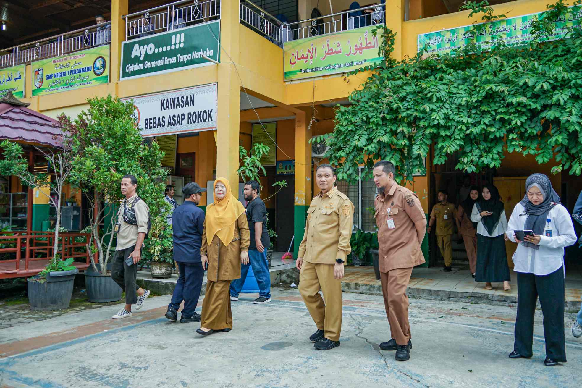 Hari Pertama MPLS di Pekanbaru Berjalan Lancar, Disdik Dorong Sekolah Tanamkan Kepedulian Lingkungan