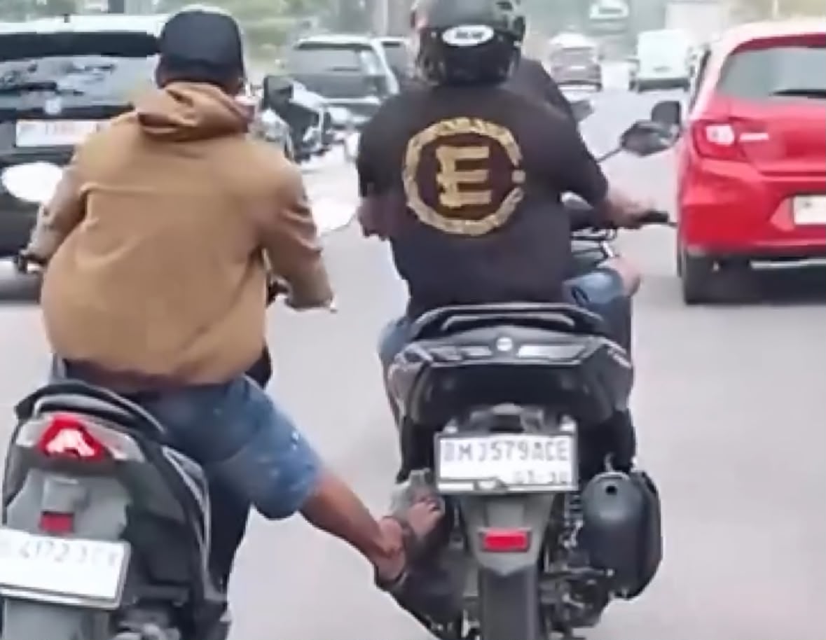 Viral, Aksi Dugaan Pencurian Motor di Pekanbaru Terekam Kamera Warga