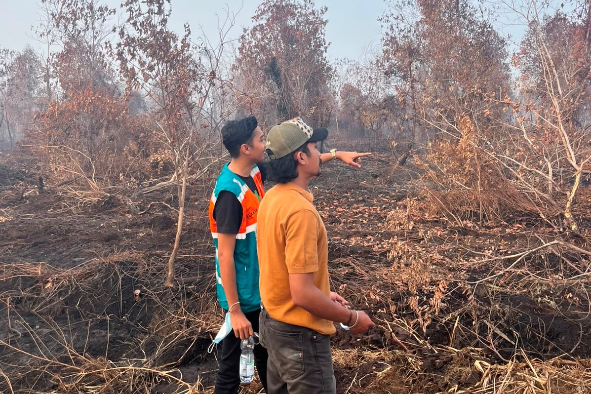 PW SEMMI Riau Tinjau Karhutla Gambut Rimbo Panjang, Apresiasi Sinergi Polri-TNI