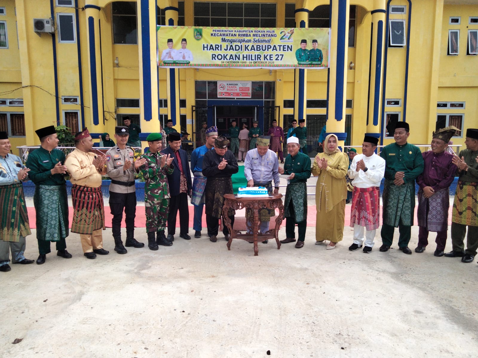 HUT ke-27 Rohil, Upacara Libatkan Pelajar hingga Tokoh Masyarakat di Rimba Melintang