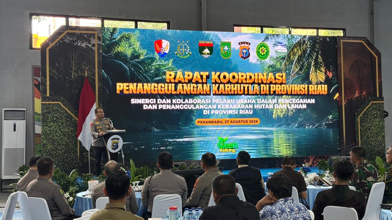 Hotspot Riau Turun dari 600 Jadi 79, Kapolda: Kekuatan Kita Gotong Royong